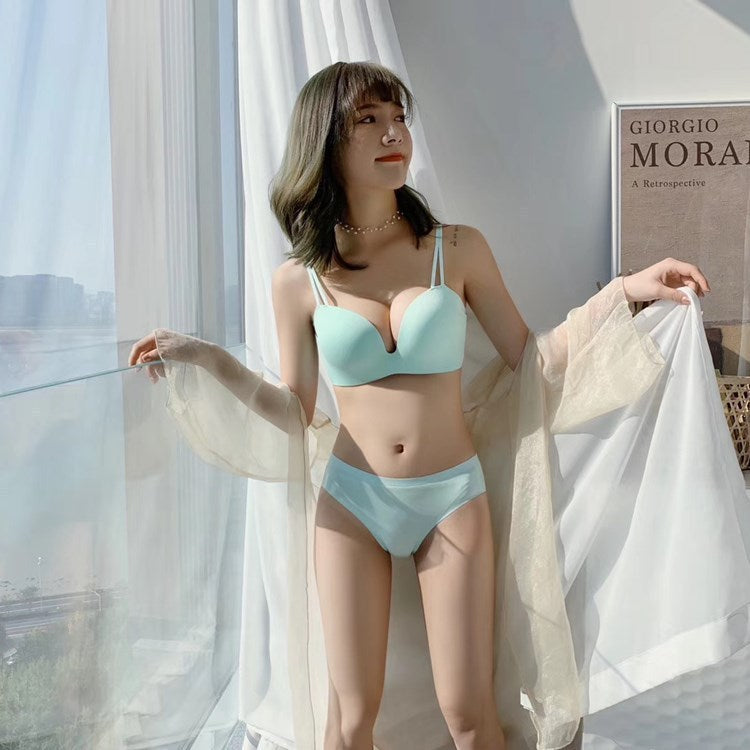 Thickened Cup No Steel Ring Soft Skin-Friendly Cotton Underwear