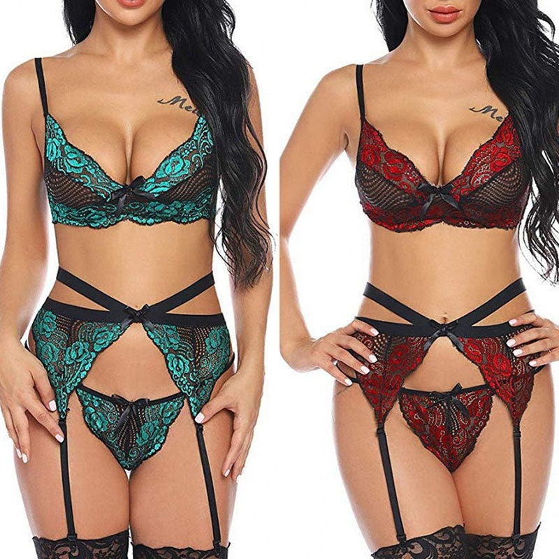 Hollow lace sexy lady suit