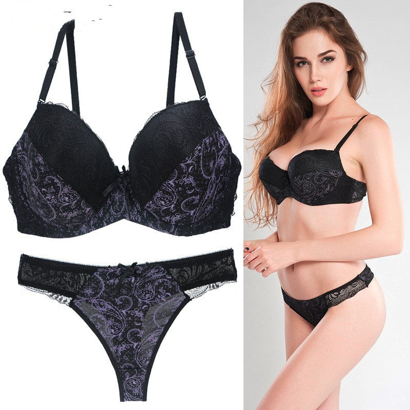 Lace print color matching suit
