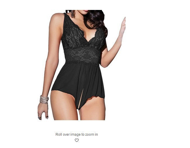 European and American sexy suspender skirt pajamas