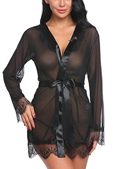 European and American high-end bandage pajamas set see-through sexy pajamas