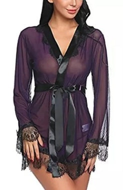 European and American high-end bandage pajamas set see-through sexy pajamas