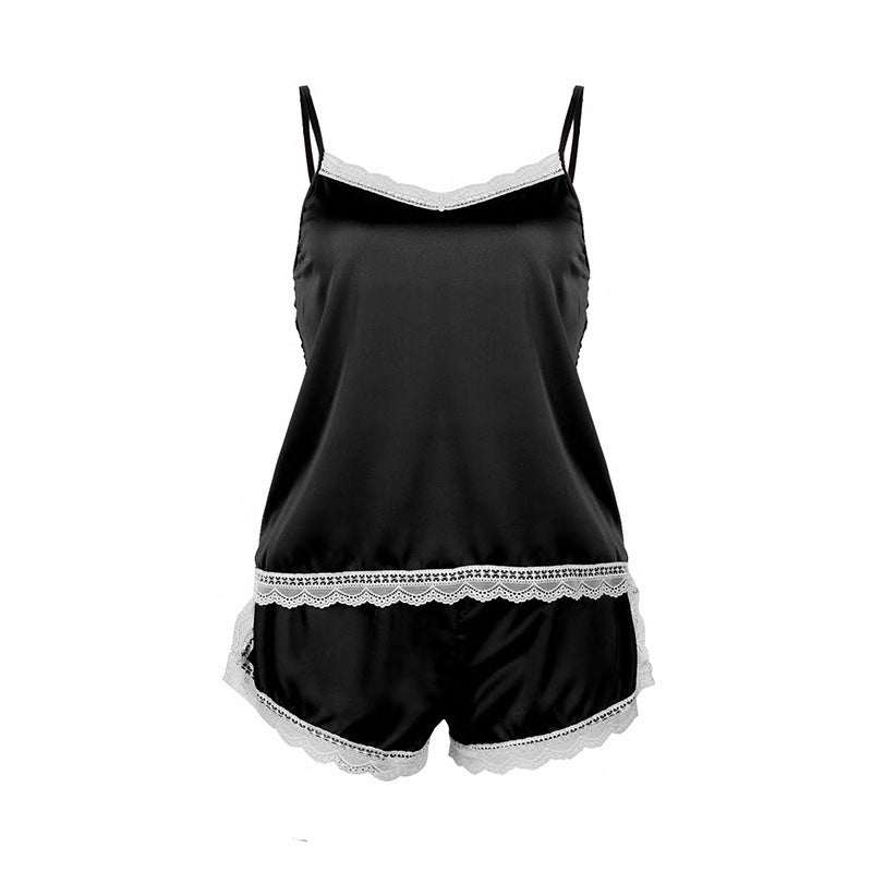 V-neck Sling Lace Pajamas Suit Women's Underwear