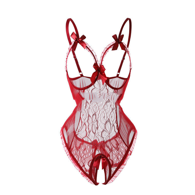 Explosive Style Sexy Underwear Sexy One-Piece Open File Women's Pajamas