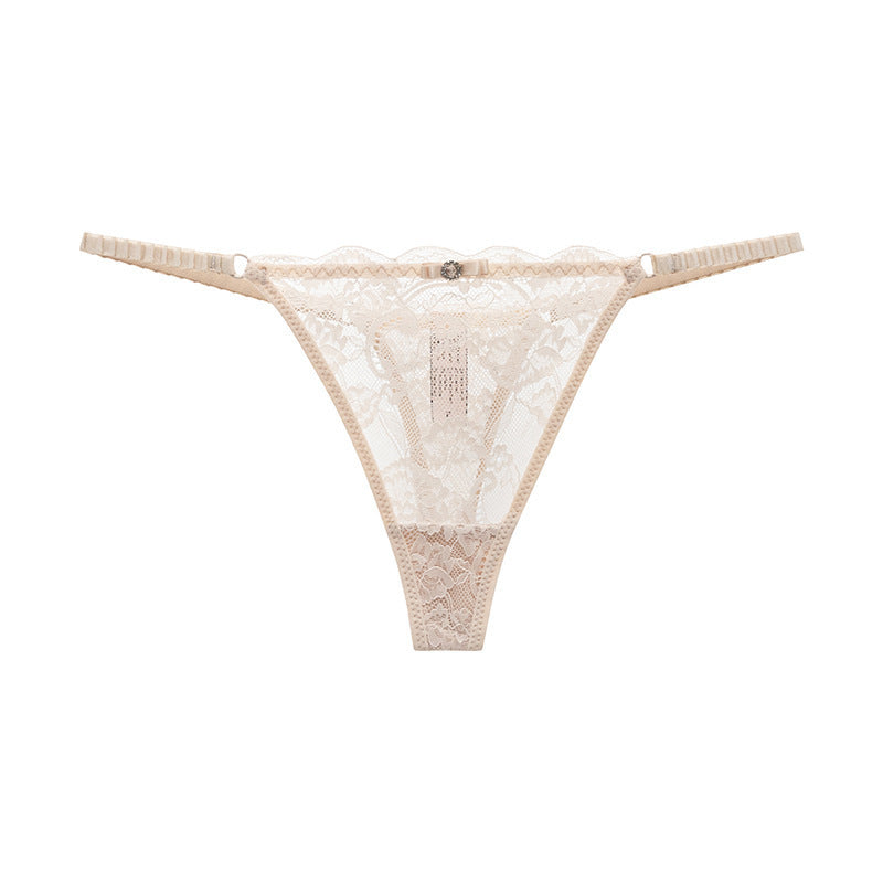 Cotton Low-waist Thong Women Transparent Sexy