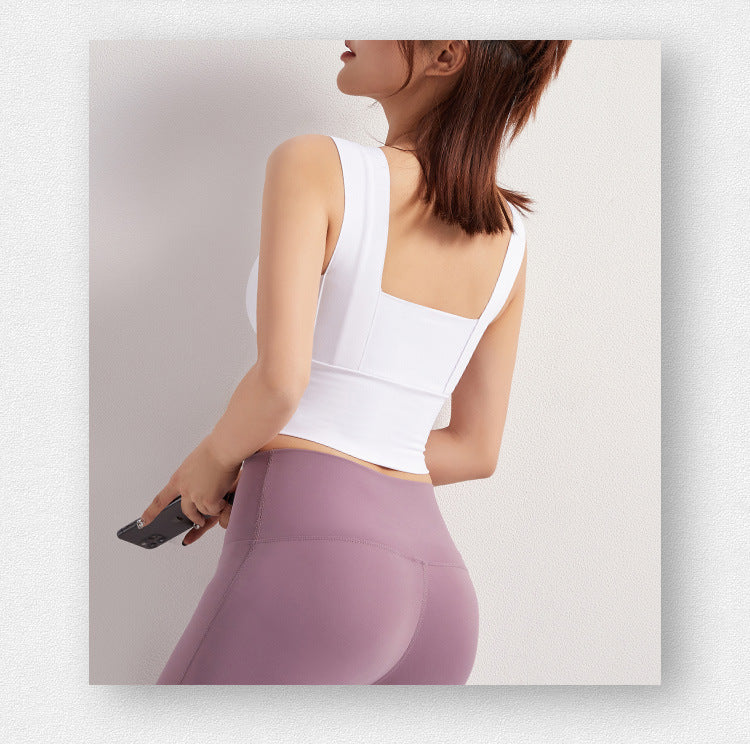European And American New Shockproof Running Sports Underwear Women Gather Quick-Drying Beauty Back Fitness Bra And Wear Yoga Vest