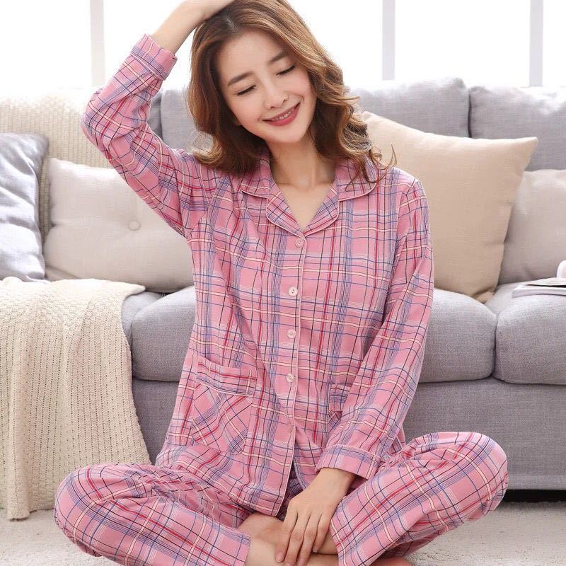 Antarctic Pajamas Women's Spring And Autumn Pure Cotton Long Sleeves Can Be Worn Outside Home Clothes Cotton Autumn And Winter New Suit