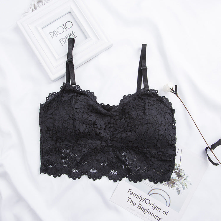 V-Shaped Sexy Lace Beauty Back Wrapped Chest Sun Flower Sling