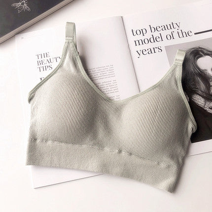 Thread tube top underwear sports bra for girls