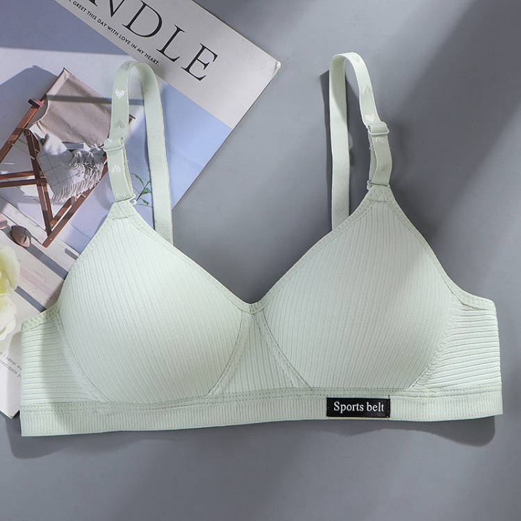 Pure Cotton Girl Comfortable Seamless Underwear Without Steel Ring