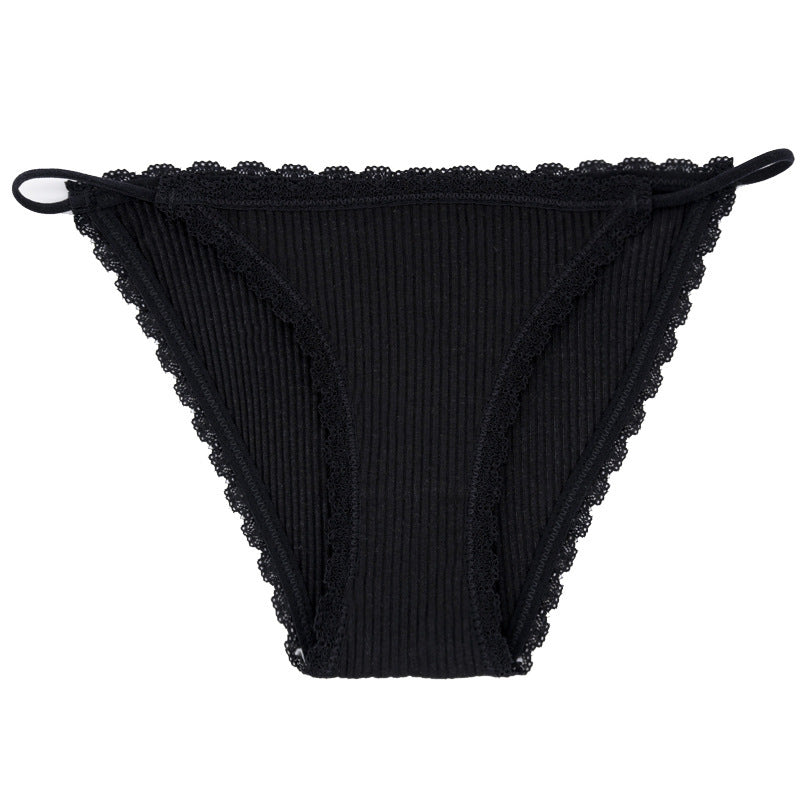 Lace Temptation Sexy Low Waist Thin Strap Girly Panties