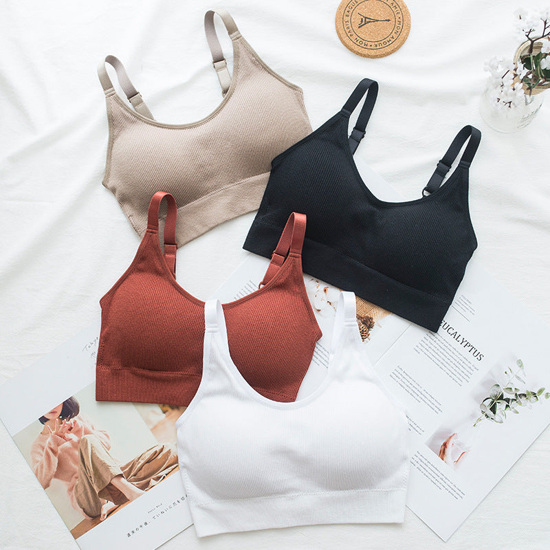 Thread tube top underwear sports bra for girls