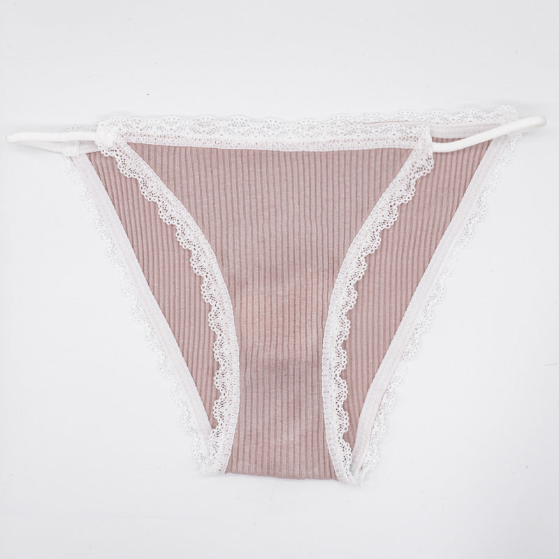 Lace Temptation Sexy Low Waist Thin Strap Girly Panties