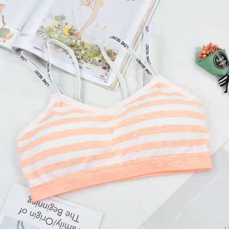 Girls Striped Summer Beauty Back Strap Underwear