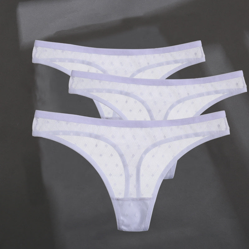 Fashion Sexy Solid Color Breathable Women's Thong