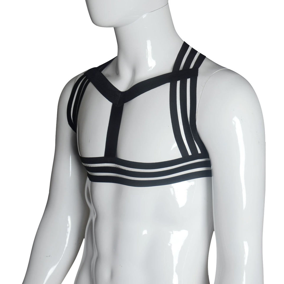 Sexy lingerie men's elastic straps short tops