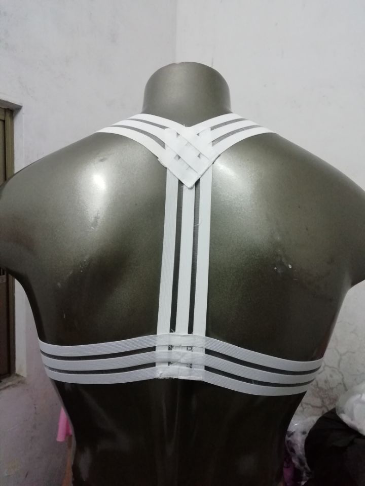 Sexy lingerie men's elastic straps short tops