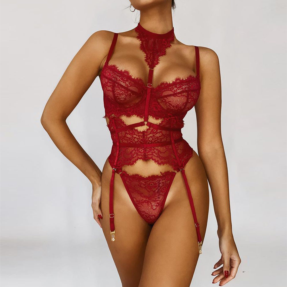 Explosive New Lace Fashion Body Sculpting Underwear Split Suit