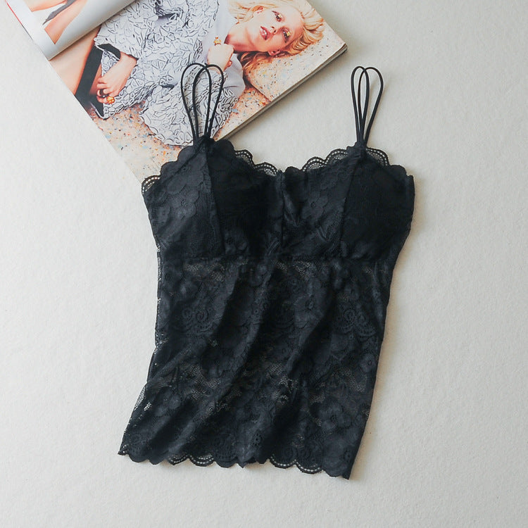 Pregnant Women Can Wear Large Size Base With Chest Pad Lace Sexy Beauty Back Sling Long Tube Top