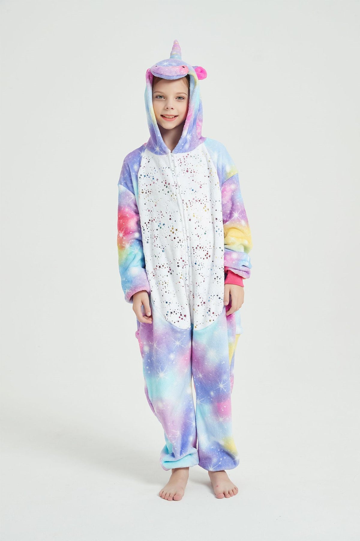 Flannel Cartoon One-piece Pajamas