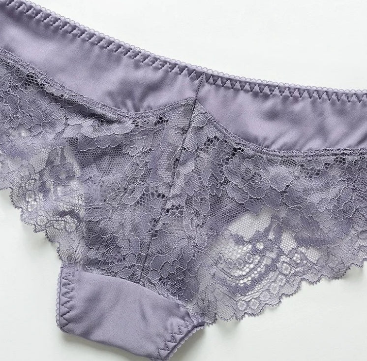 women's sexy floral lace underwear low-rise