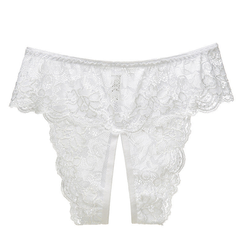 Nylon sexy plus size lace fat MM ladies briefs