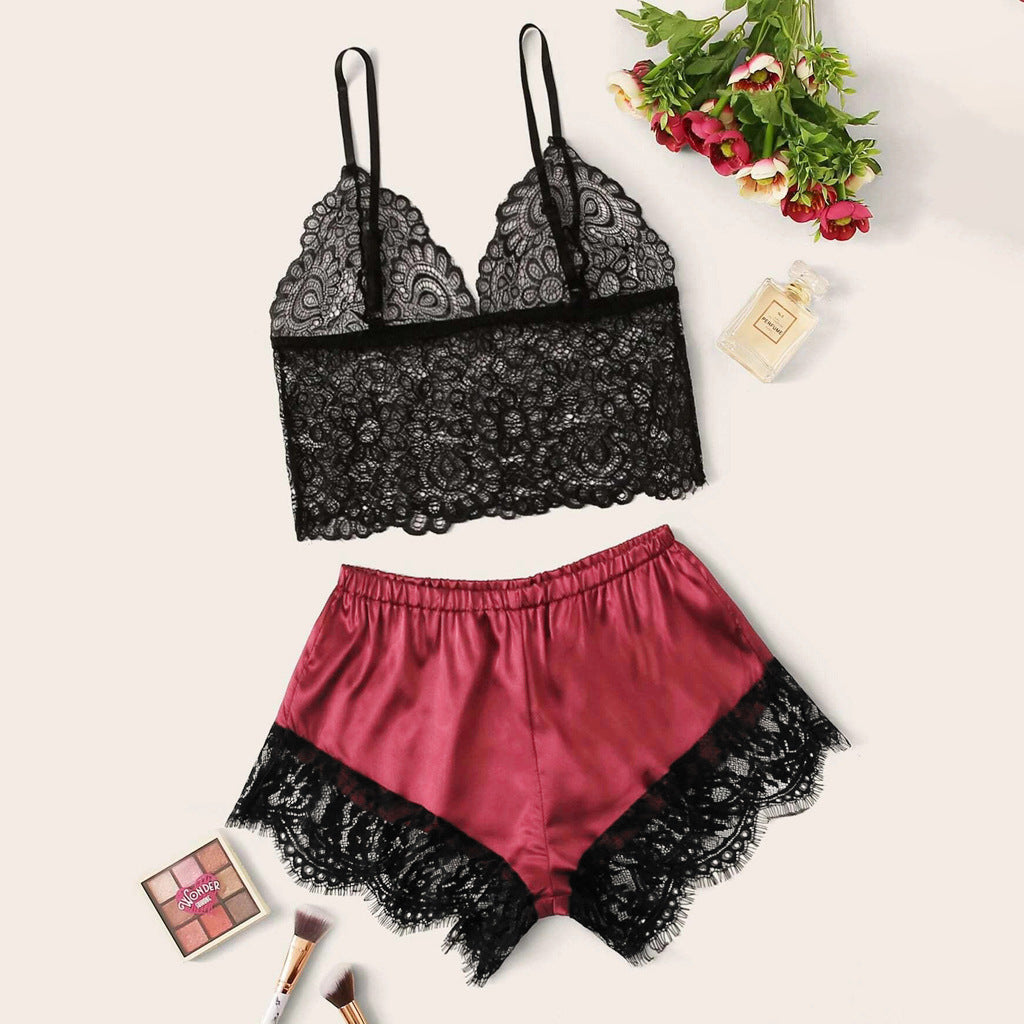 Lace pajamas home service