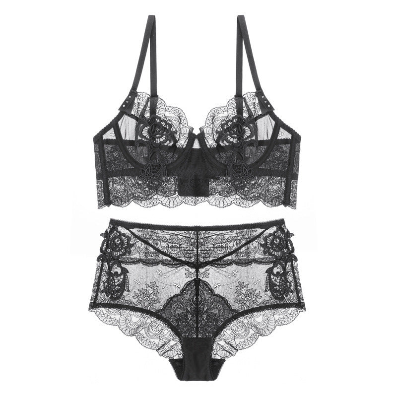 Lace ultra-thin underwear set