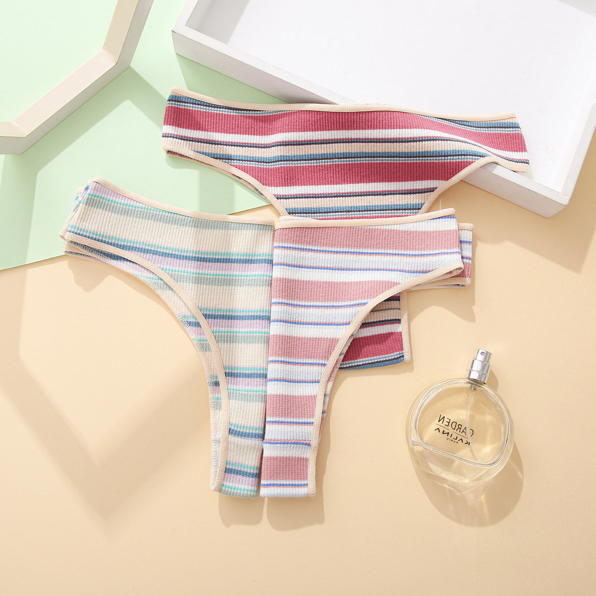 Contrast Color Stitching Pants Cotton Summer Comfort Briefs