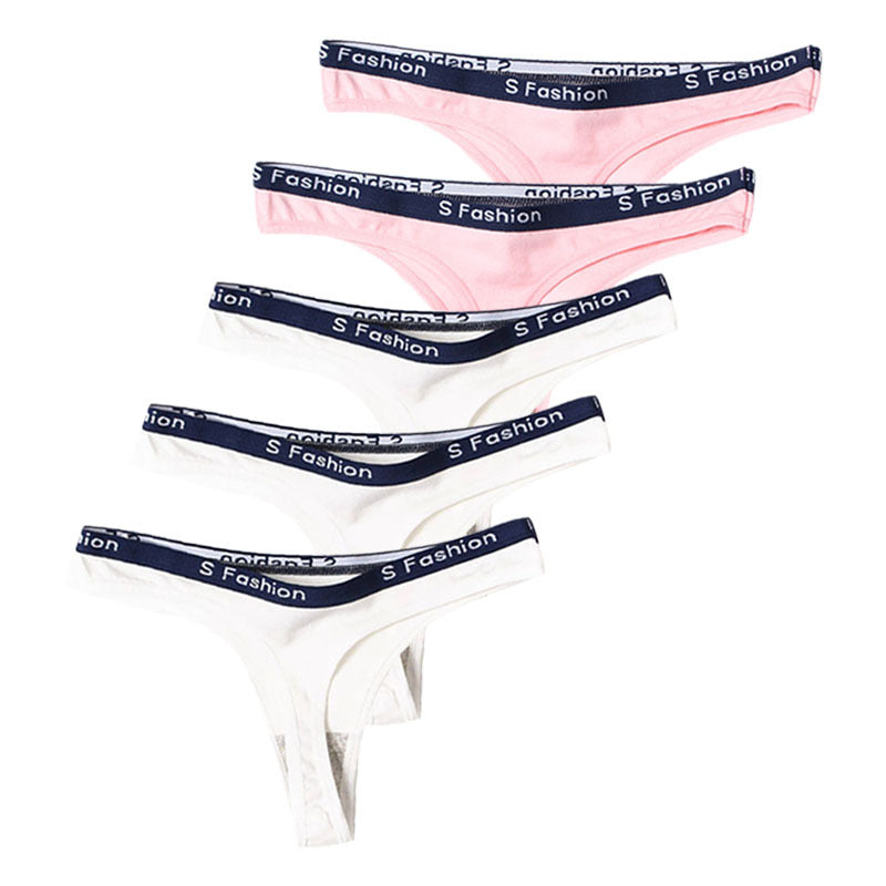 Solid Color Sexy Seamless Briefs Ladies Low Waist