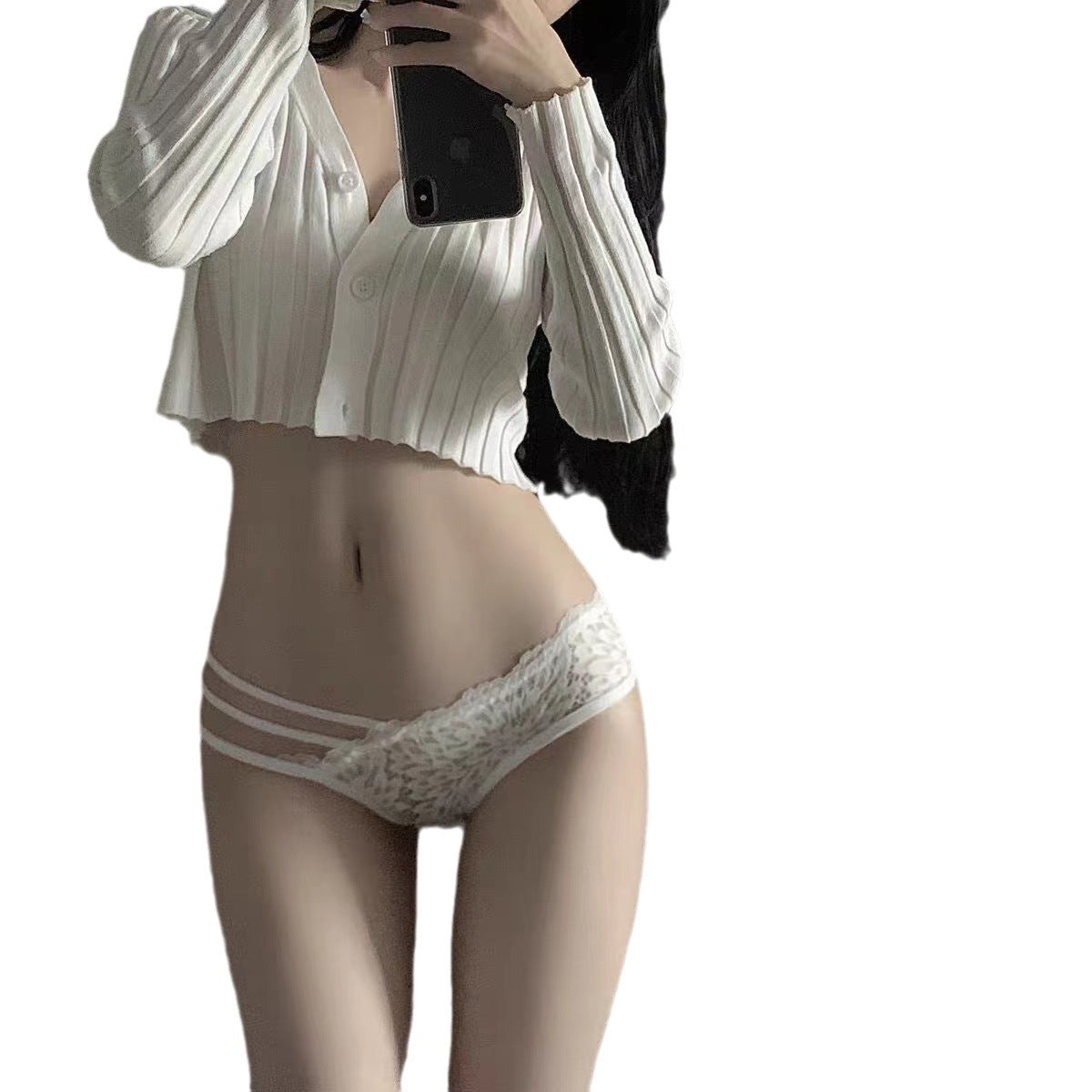 Women's Lace Underwear Low Waist Sexy Seamless Hip Lifting