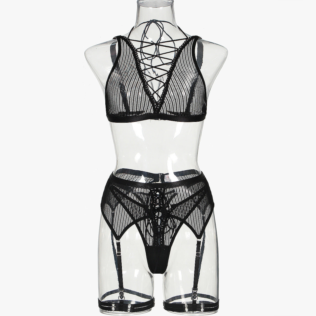 European And American Underwear Four-piece Set Without Steel Ring