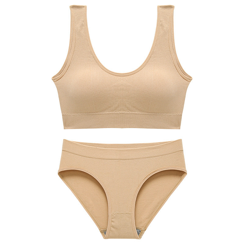 Girls' Large Size Underwear Vest Suit Without Taking Off Sleep Bra