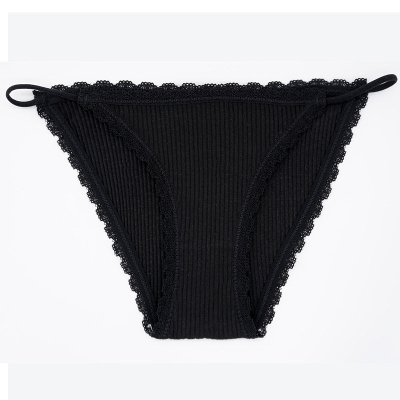 Lace Temptation Sexy Low Waist Thin Strap Girly Panties