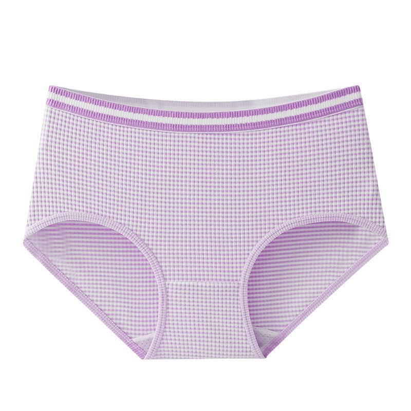 Warm Boxer Women's Mid-waist Warm Velvet Underwear Silk Protein Breathable Hole