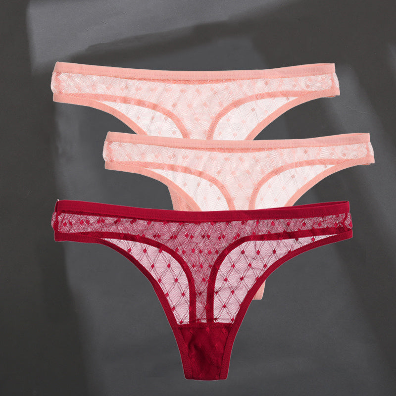 Fashion Sexy Solid Color Breathable Women's Thong