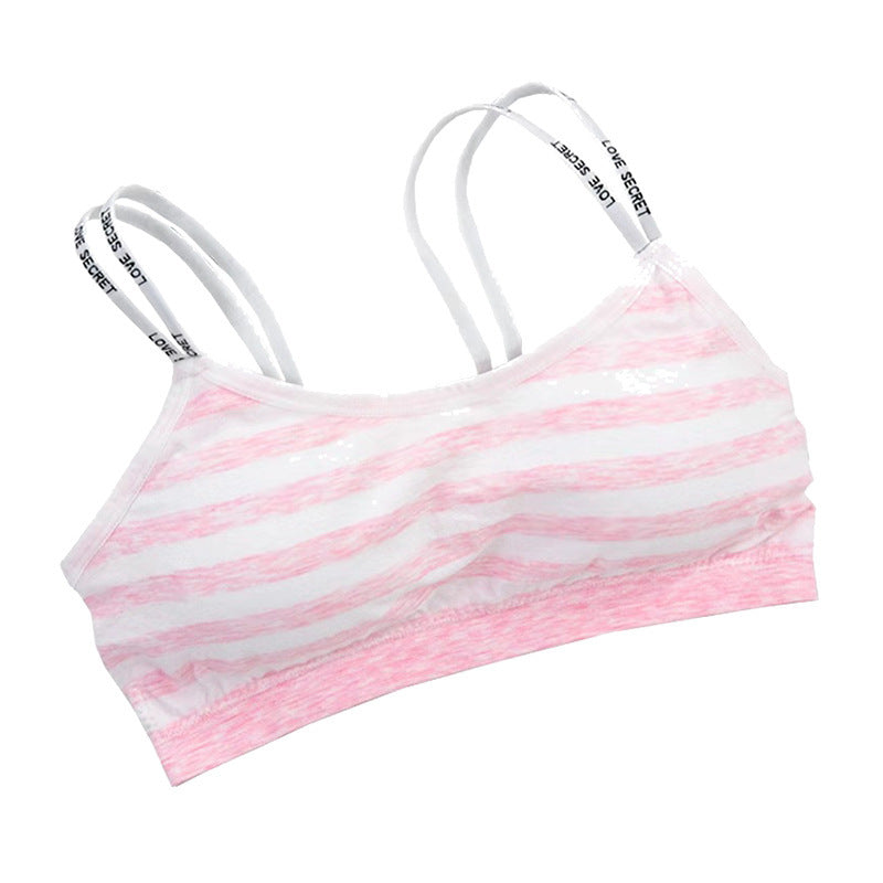 Girls Striped Summer Beauty Back Strap Underwear
