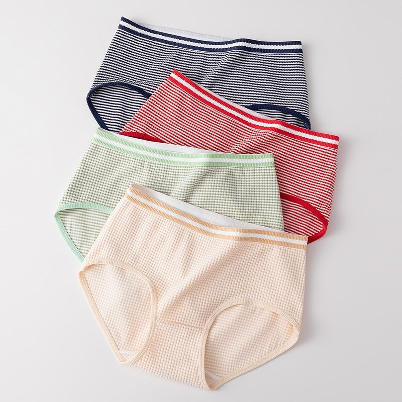 Warm Boxer Women's Mid-waist Warm Velvet Underwear Silk Protein Breathable Hole