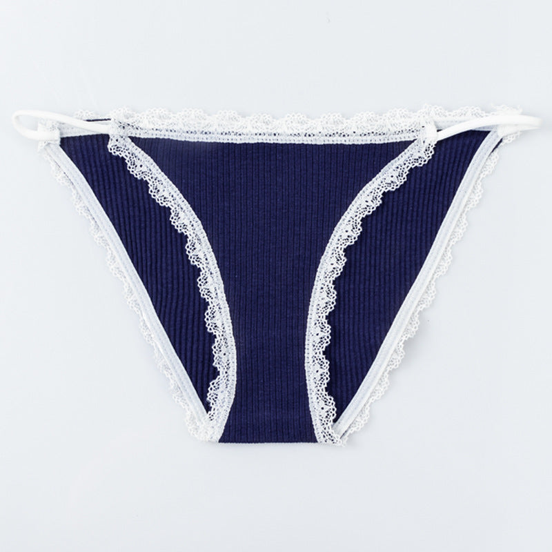 Lace Temptation Sexy Low Waist Thin Strap Girly Panties
