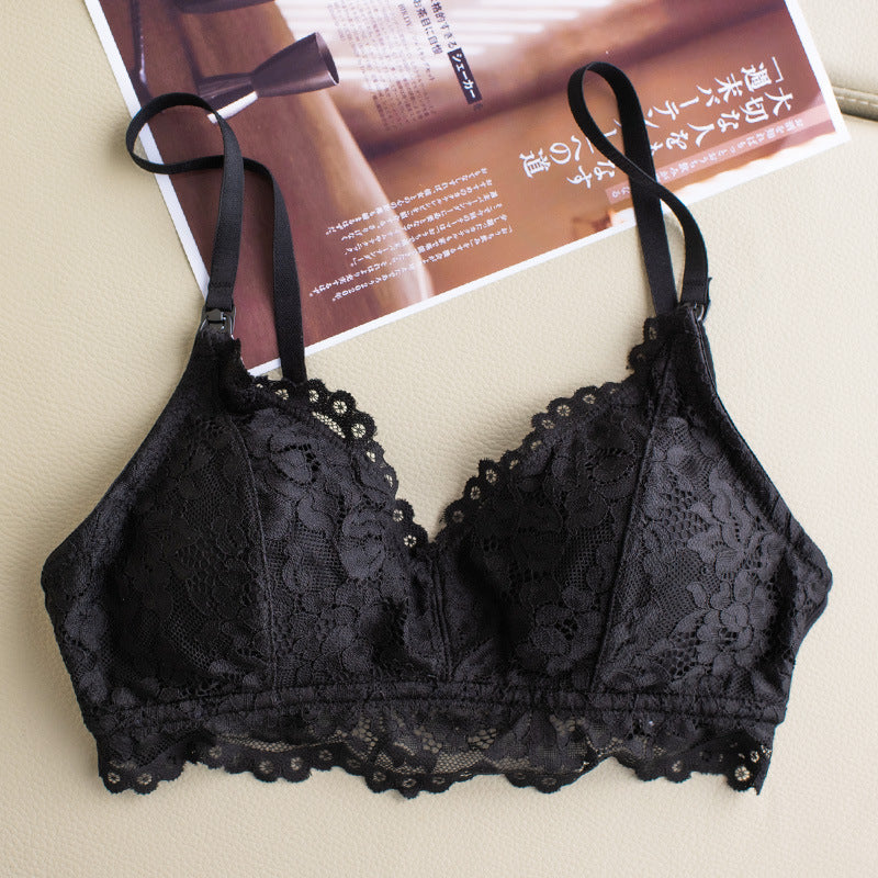 Lace Modal Breathable Sexy Wireless Nursing Underwear