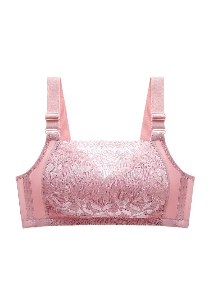 Bra Style Gathered And Breathable Full Cup Lace Oversized Underwear