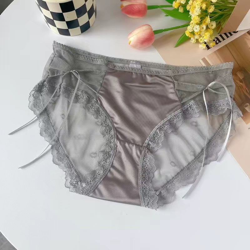 Japanese Sexy Lace Underwear Women's Cotton Antibacterial Crotch Thin Breathable