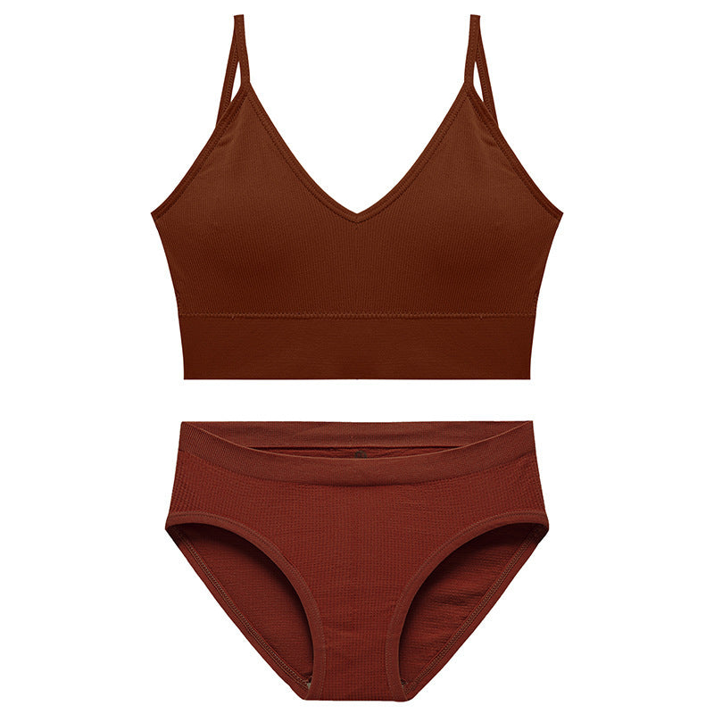 Women's French Underwear Without Steel Ring Small Breasts Gather