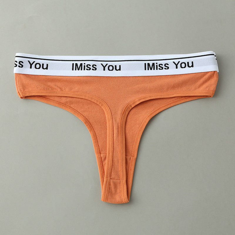 Thong Women's Cotton Seamless Low-rise Women's T Pants Sexy