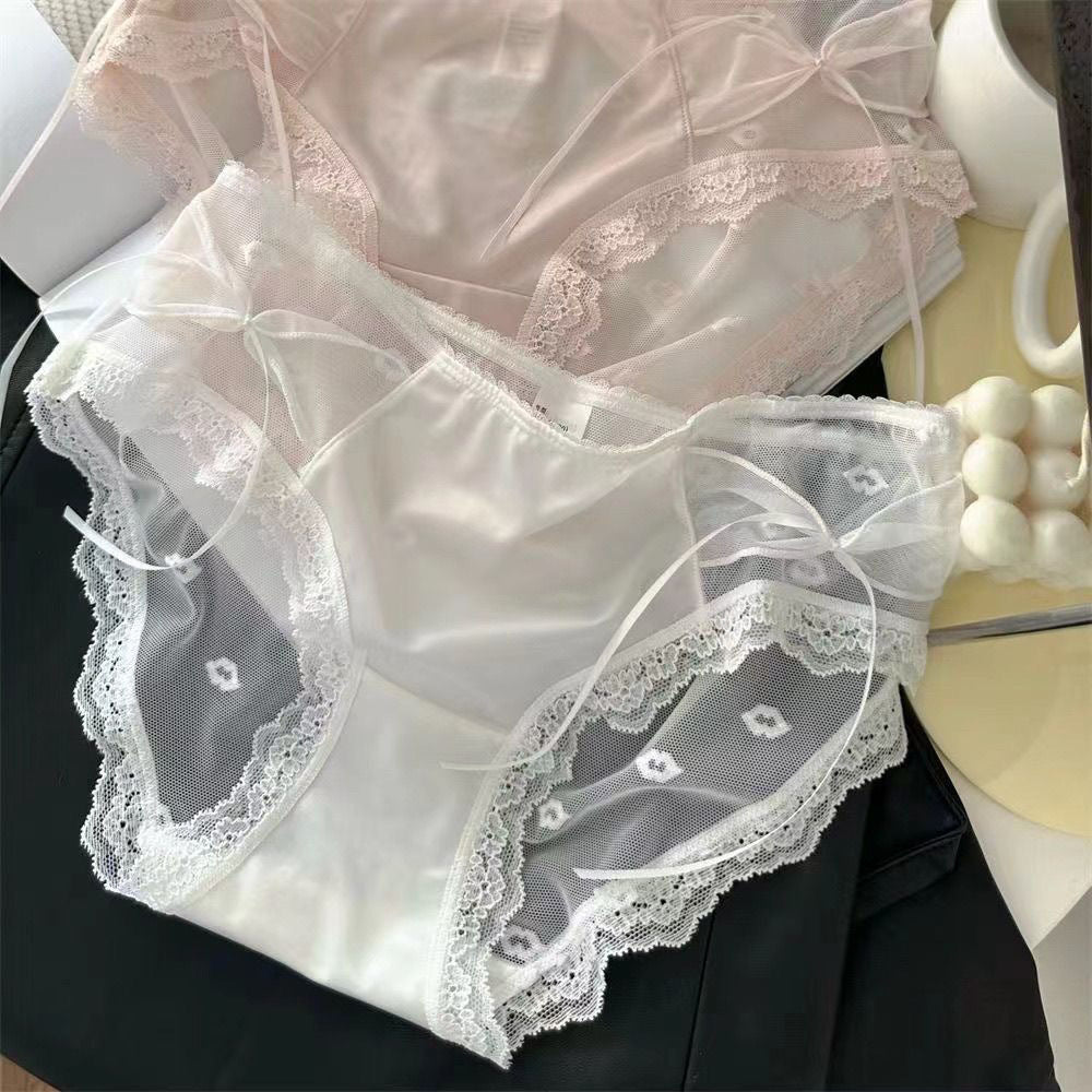 Japanese Sexy Lace Underwear Women's Cotton Antibacterial Crotch Thin Breathable