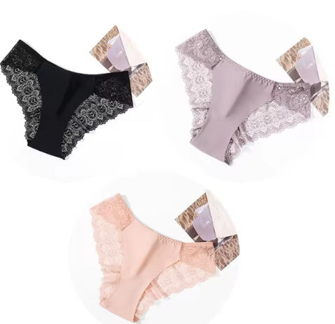 Exquisite Embroidery Gorgeous Transparent Pure Desire Low Waist Panties