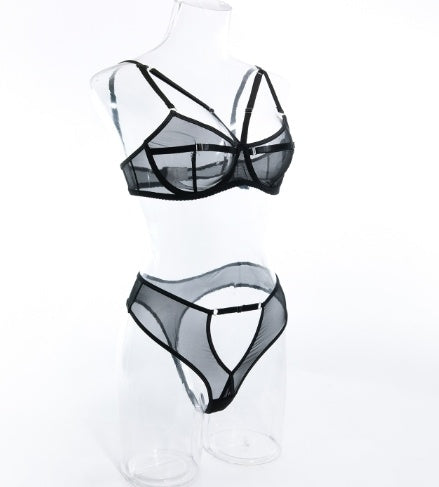 Underwear Mesh Two Piece Perspective Set