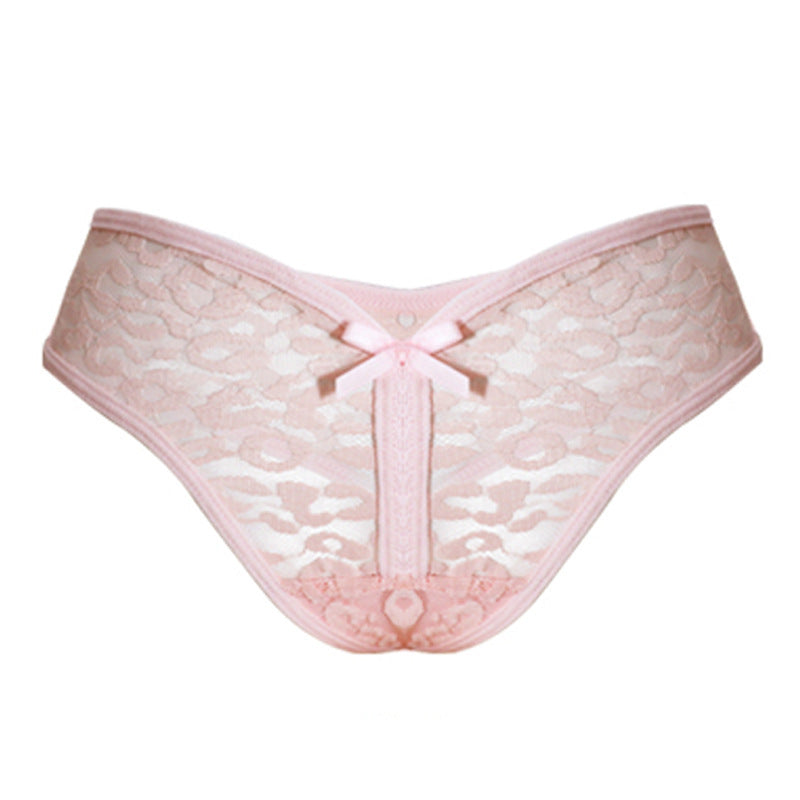 New Lowwaist Sexy Lace Thong Ladies Underwear Sexy Transparent Leopard Print