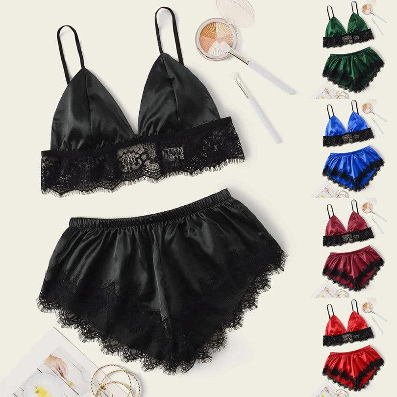 Pajamas Artificial Silk Home Wear Women's Underwear Nightdress