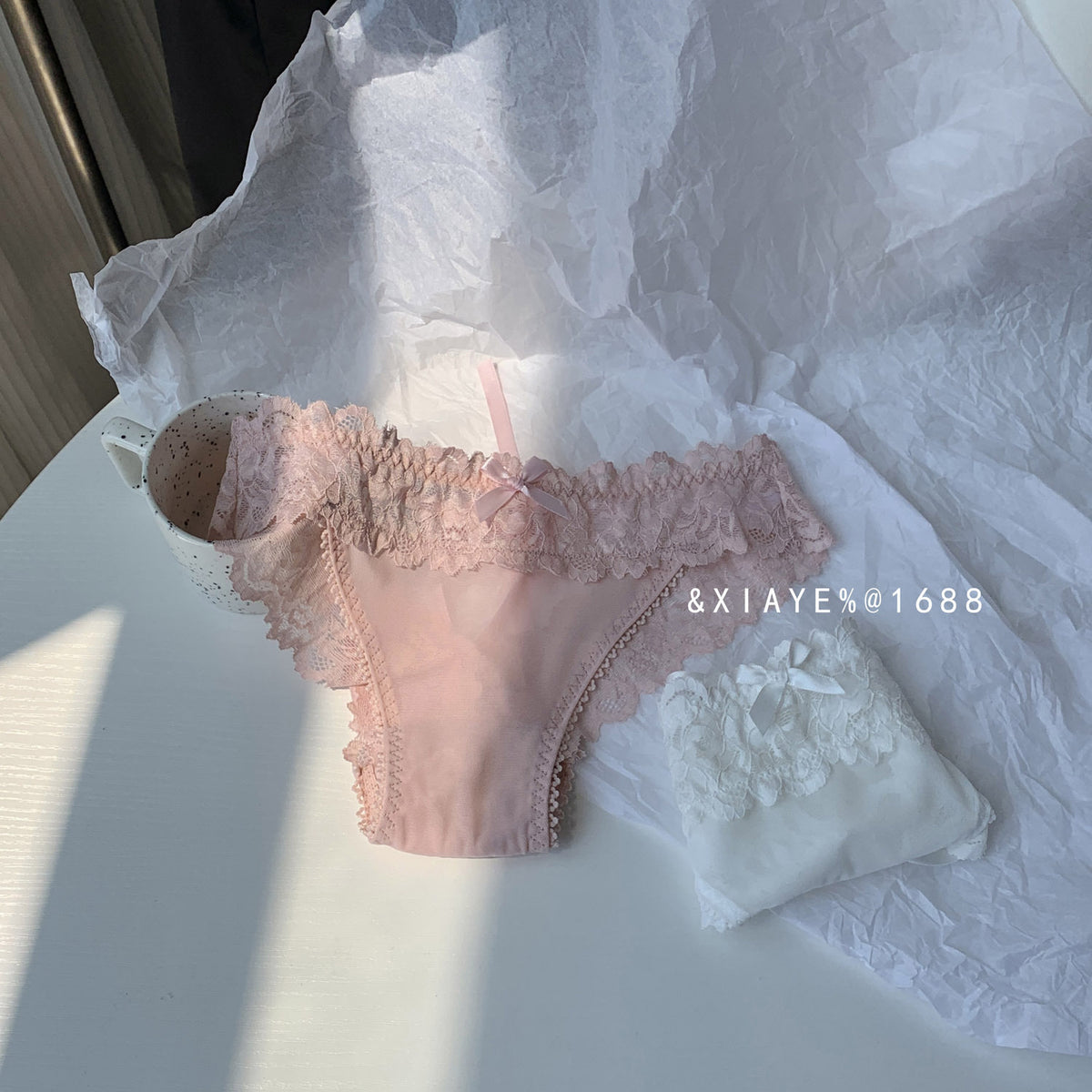 Summer French Style Lady Lace Lace-up Underwear Summer Thin Pure Desire
